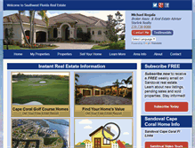 Tablet Screenshot of capecoralhouseforsale.com